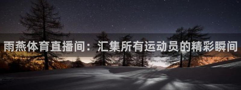 雨燕体育直播间：汇集所有运动员的精彩瞬间