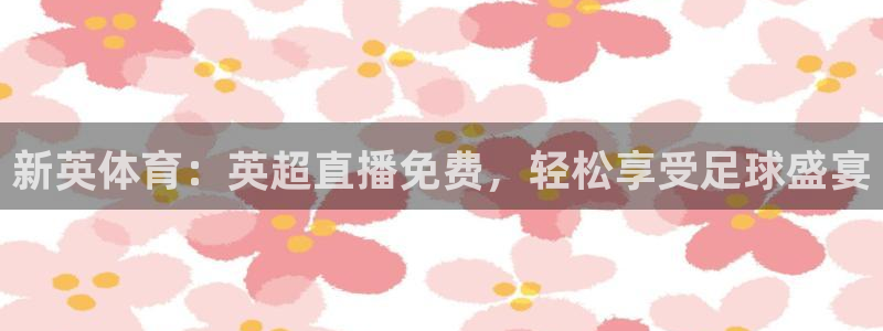 新英体育：英超直播免费，轻松享受足球盛宴
